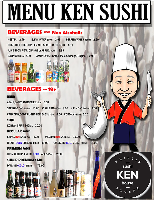 OUR MENU | ken-sushi